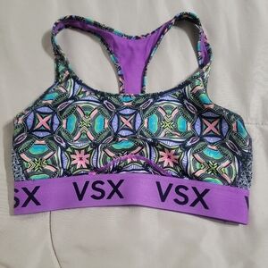 Victoria's Secret VSX "The Player" Racerback Compression Sports Bra - Size Small